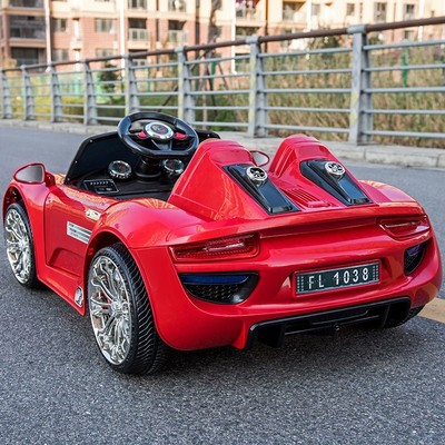 宝贝小孩儿音乐四驱平衡轿车四轮小车亲子敞篷电车儿童电动车