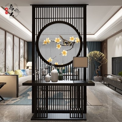 屏风隔断装饰客厅现代简约小户户型简易玄关新中式座屏