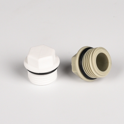 芯堵密封ppr配件pvc水管管件水龙帽头头盖帽管堵