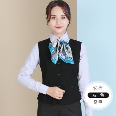 中国农业银行工作服行服条纹西服外套裤子套装农行职业女裤套装