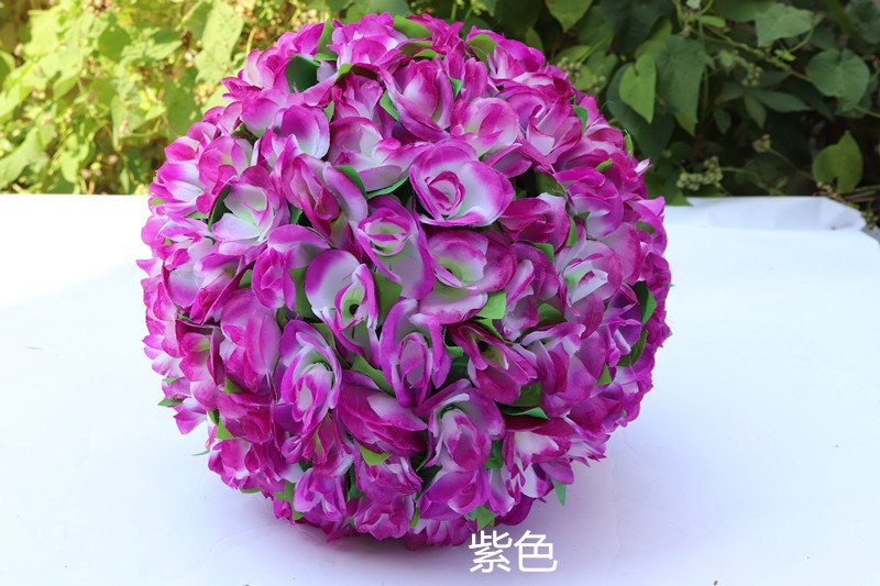 花球装饰仿真玫瑰玫瑰花布绢婚庆圆球开业庆典仿真花