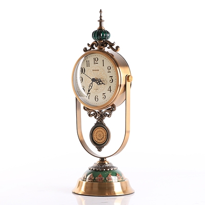 轻奢创意摆钟座钟欧式客厅中式摇摆钟表摆件台钟