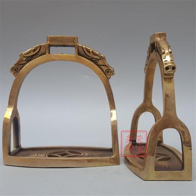 实店直销内蒙马具配件纯铜防滑马镫马匹装备影视道具马术用品