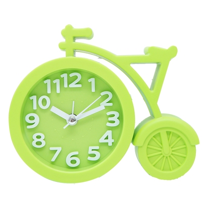 创意坐钟田园自行车双面座钟客厅铁艺静音时钟台钟