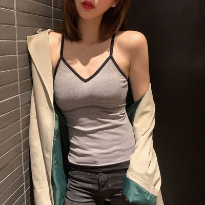 聚拢垫美搭版文胸加厚衣带性感背背吊带