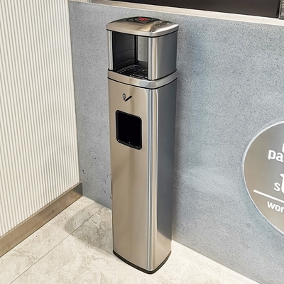 吸烟立式烟灰烟蒂不锈钢户外灭烟桶铸铝烟缸烟头垃圾桶