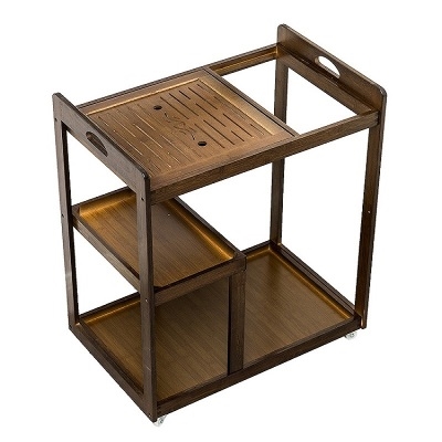 滑轮落地边角几茶水柜店面茶水架茶台简约现代茶几