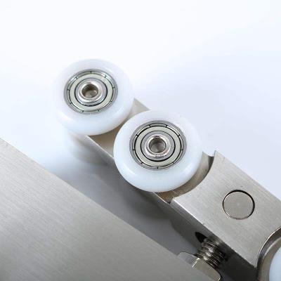 吊轮无框玻璃移门玻璃门吊轨推拉门轨道吊滑8轮吊滑