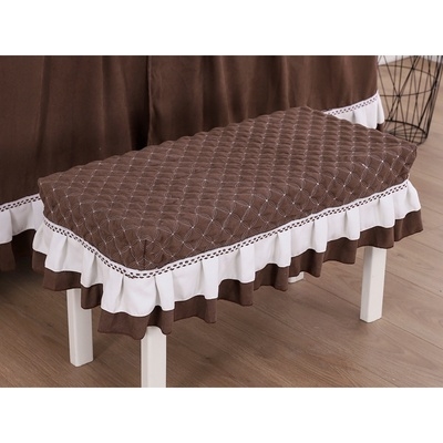 钢琴可爱少女布艺长方形化妆凳罩防尘套子换鞋钢琴罩