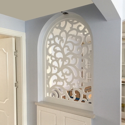 玄关雕花镂空通花入户隔断屏风木雕进门花格通花板