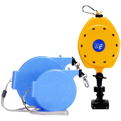 卷尺收缩50米竿护钓鱼垂钓钓箱伸缩自动专用失手绳