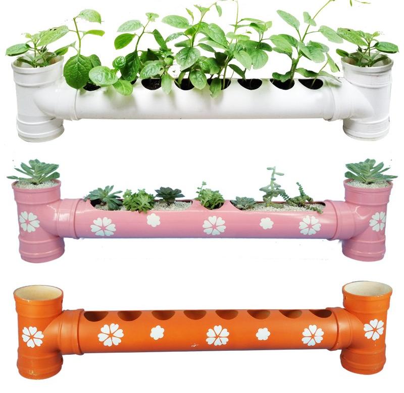 pvc种植管道创意花架阳台水管花盆植物物架花架