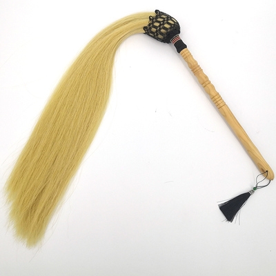 拂尘马尾武当太极高档桃木轩佛尘真浮尘道具太极佛尘