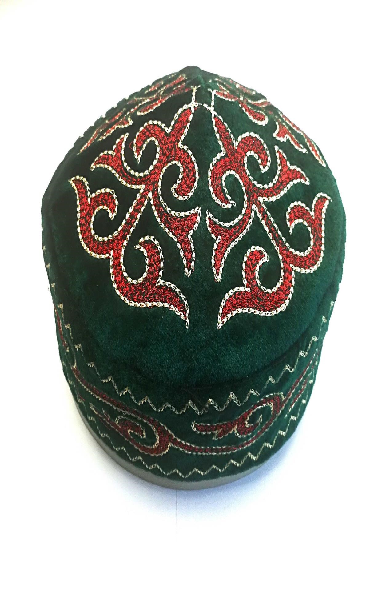 新疆旅游纪念哈萨克族帽子男士花帽舞蹈演出道具节日帽子