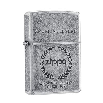高档打火机zippo正版男士古银1932经典标志美国zippo