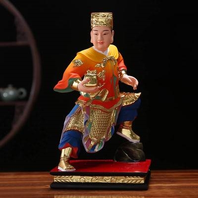 周仓关平安树脂将军周将军宅保护法镇左右副将关公摆件