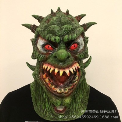 万圣节恐怖变异怪兽面具 影视角色扮演装扮吓人恶魔头套道具