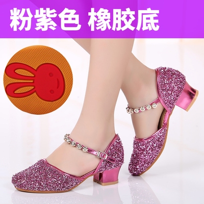 舞鞋秋冬季少儿拉丁拉丁舞女儿儿童舞蹈鞋女童软底拉丁舞鞋