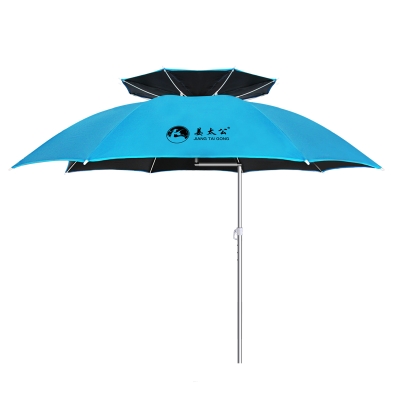 钓鱼新款2020金威伞大钓伞2.2米双弯渔伞户外钓鱼伞