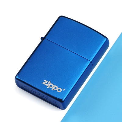 打火机zippo正版蓝色火焰蓝冰蓝耀正品男士定制zippo