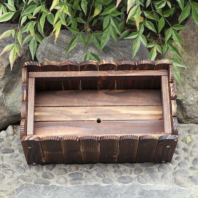花盆栅栏防腐木花箱木箱箱子正方形长方形种菜菜盆花盆