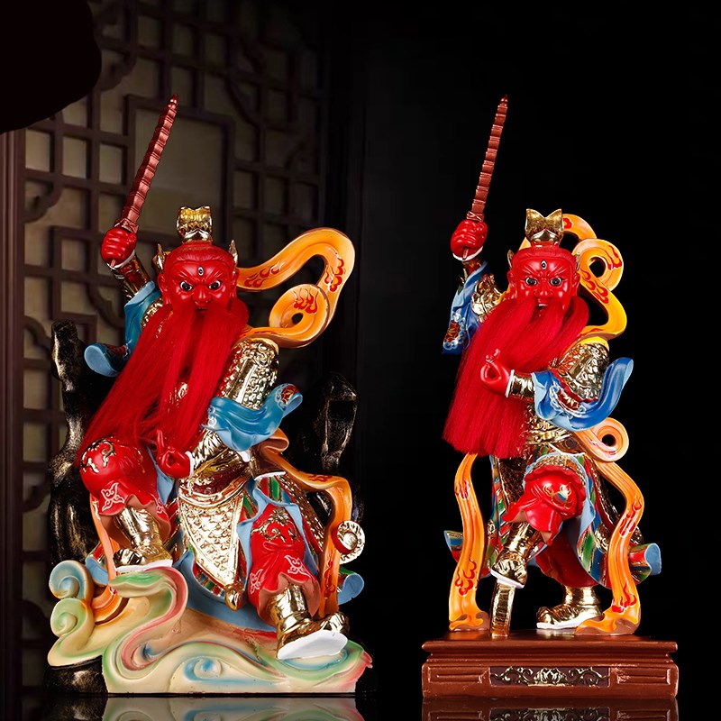 神像王灵官摆件工艺品真君隆恩爷王天君王天君16寸摆件