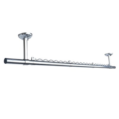 富佳不锈钢固定式晾衣阳台波浪防风吊顶管挂衣架固定式晾衣架