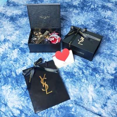 专柜新款圣罗兰/ysl纸袋香水口红盒 礼品袋 唇膏手提袋香水购物袋