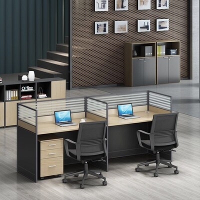 集体办公桌简约现代员工电脑桌职员工作办公室家具组合