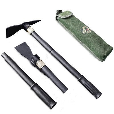 锄头挖土开荒带柄家用户外折叠多功能工兵野外生存工兵铲