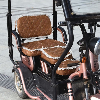 三轮车坐垫座套美达三连连坐电动车座休闲套罩电动车坐垫