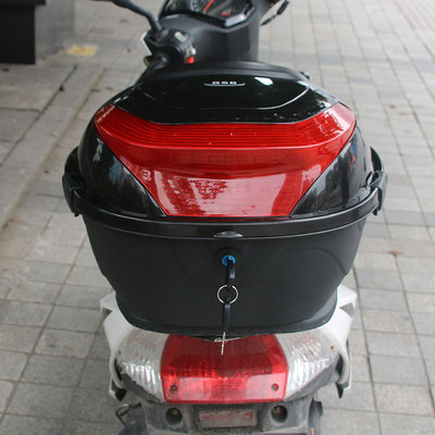 电动车尾通用踏板车货架收纳装中号韩式摩托车尾箱