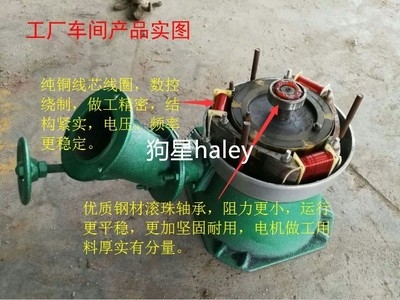 户外水力涡轮水利发电机家用小型便携式220v大功率