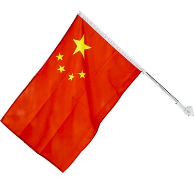 商场灯杆飘旗壁挂斜插国旗五星红旗旗帜四号街道旗帜