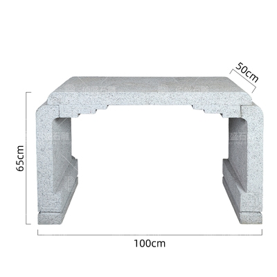 石头几摆台园林条案石条案花架仿古中式户外架子石雕