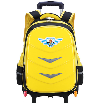 高脚四轮拉杆书包小学生3-6年男女女孩子三轮手提书包