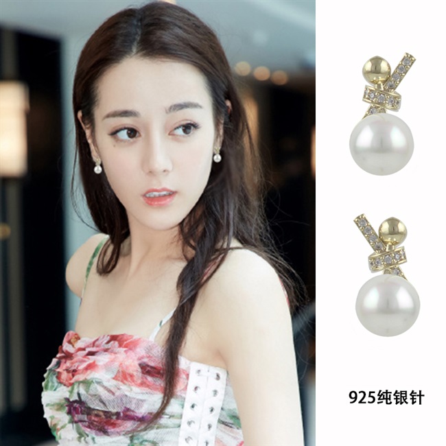 三十而已顾佳明星童瑶同款珍珠耳钉网红耳环耳钉