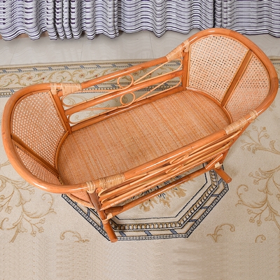 摇床摇篮藤编真藤椅宝宝婴儿摇摇床摇摇椅儿童摇篮