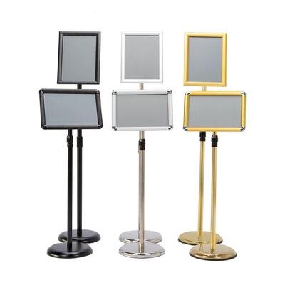 户外导向店铺简易停车场室内外店面金色路边理发店广告牌