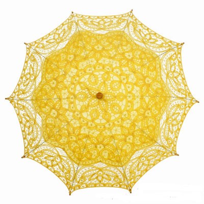 山东泰山手工花边蕾丝纯色小清新复古田园欧式伞