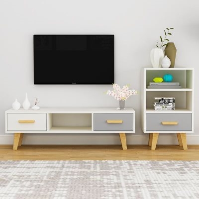 落地小户型电视柜超窄客厅迷你现代简约电祝柜单个小型电视机柜-领券