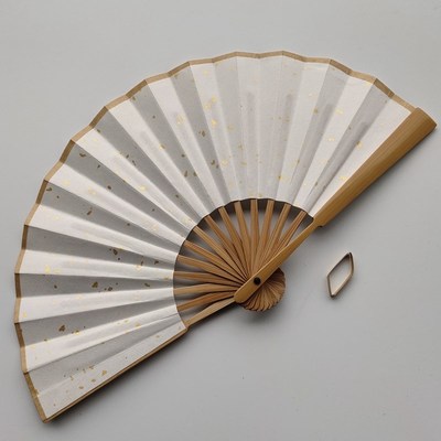 四川成都文玩折扇6寸5寸15方手工水磨玉竹迷你扇子