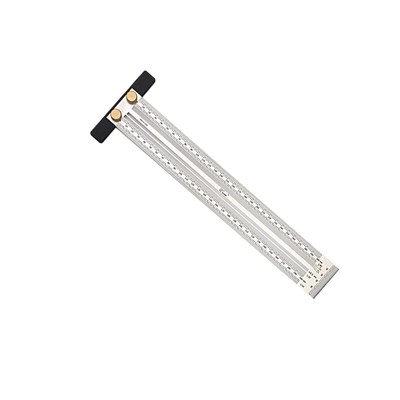 木工洞洞划线尺划标记尺子工具大全不锈钢专用划规