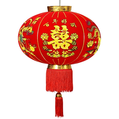 大红喜字红灯笼结婚婚庆用品装扮悬挂国庆节新春灯笼