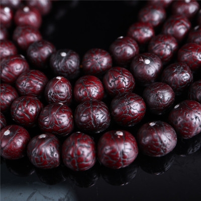 凤眼藏传朱砂尼泊尔菩提佛珠念珠藏式手工镶嵌其他