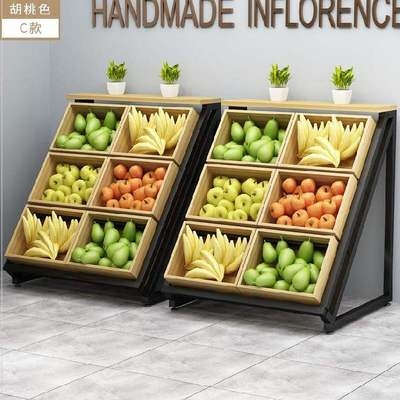 中岛促销水果货架展示架实用高端加高收纳商用水果架