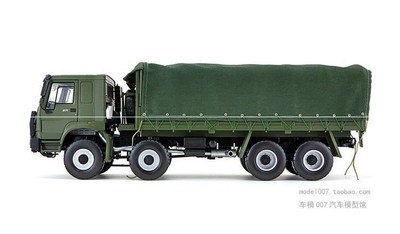中国重汽卡车模型合金原厂豪沃howo军车特价车模