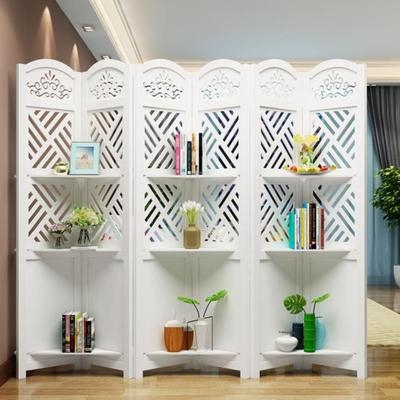 隔断欧式屏风租房和风通用装饰板防潮隔离公寓折屏
