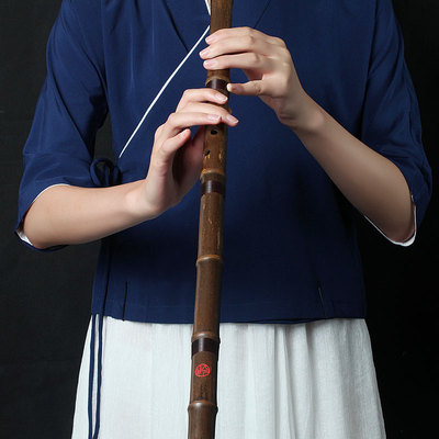 民族乐器紫竹洞箫高档专业演奏珍藏萧8孔正反手g调f6箫定制款