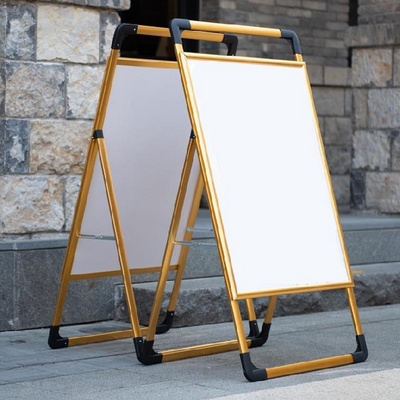 立式加长站立校园标牌招聘双面广告牌大堂铝材x展架